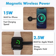 2 in 1 Foldable Magnetic Wireless Charger for iPhone and Wireless Earbuds