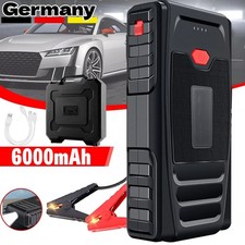 6000 mAh Auto KFZ Starthilfe Jump Starter 12V Ladegerät Booster Power Bank PKW