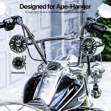 600W Bluetooth Waterproof Motorcycle Harley Ape Hanger Stereo Speaker Amp System