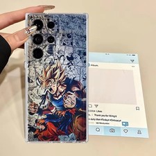 Anime Goku Comic Clear Phone Case for Samsung Galaxy S26 S25 S24 S23 S22 S21 S20