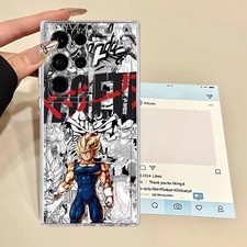Anime Vegeta Clear Phone Case for Samsung Galaxy S26 S25 S24 S23 S22 S21 S20 FE