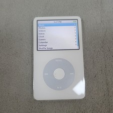 Apple iPod Classic 5th Gen Video 30GB White A1136 PA002LL Tested Works