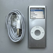 Apple Ipod Nano 2ème Gen 2go 2GB - Fonctionne Bien - Avec Câble - A1199