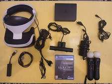 Casque VR PlayStation 4 Avec Caméra, 2 PS Moove,Accesoires + Skyrim VR