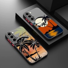 Coconut Tree Case For Samsung S25 S26 Ultra S24 S23 FE A56 A55 A16 Magsafe Cover