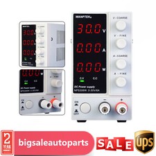 DC Power Supply Variable 30V 6A Adjustable Bench Switching Regulated LED Display