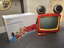 Disney MICKEY MOUSE CRT TV 13" Con DVD Player ( Boxed ) Leggi Descrizione
