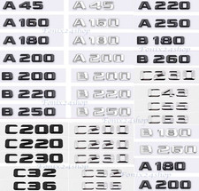 Distintivo Posteriore Mercedes Benz Classi A B C E CDI 4MATIC Scritta Emblema
