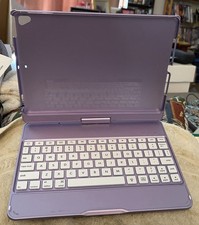 FCM-02 PURPLE BACKLIT WIRELESS IPAD KEYBOARD CASE - PURPLE