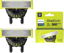 LOT DE 2 LAMES PHILIPS OneBlade 360 QP420/50 RECHARGE TETES ONE BLADE