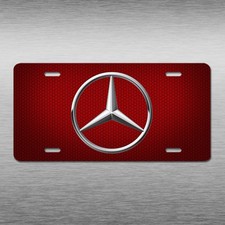 Mercedes Vehicle Art Novelty License Plate Red E350 C63 GLC GLE Car Auto Tag