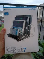 Naztech Power Hub 7 Multi-Charger Docking Station [iPhone, Samsung, iPad & More]