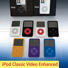 New Sealed Apple iPod Classic Video 5th 30GB 80GB 128GB 256GB New Battery Modded