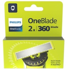 Pack 2 Lames PHILIPS "OneBlade 360" QP420/60 Rechange Rasoir Lot Tête One Blade*