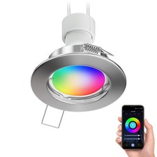 Plafondspot FERE inbouwframe mat chroom incl. Smart Home RGBW GU10