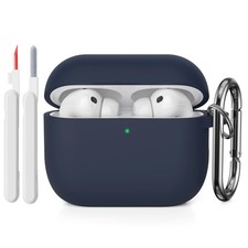 Silikon Hülle Schutzhülle Kompatibel mit AirPods Pro 3. Generation mit Reinig...