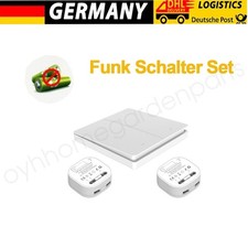 SmartHome Funk Steuerung Funkschalter Kabellos Lichtschalter Wandschalter 230V