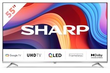 Televisore SMART GOOGLE TV Sharp 55" LED 4k UHD HDMI 55GP6260E FRAMELESS NERO
