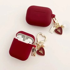 Vintage Case Cover Wine Red Earphone Protective Cases Headphone Accessories New