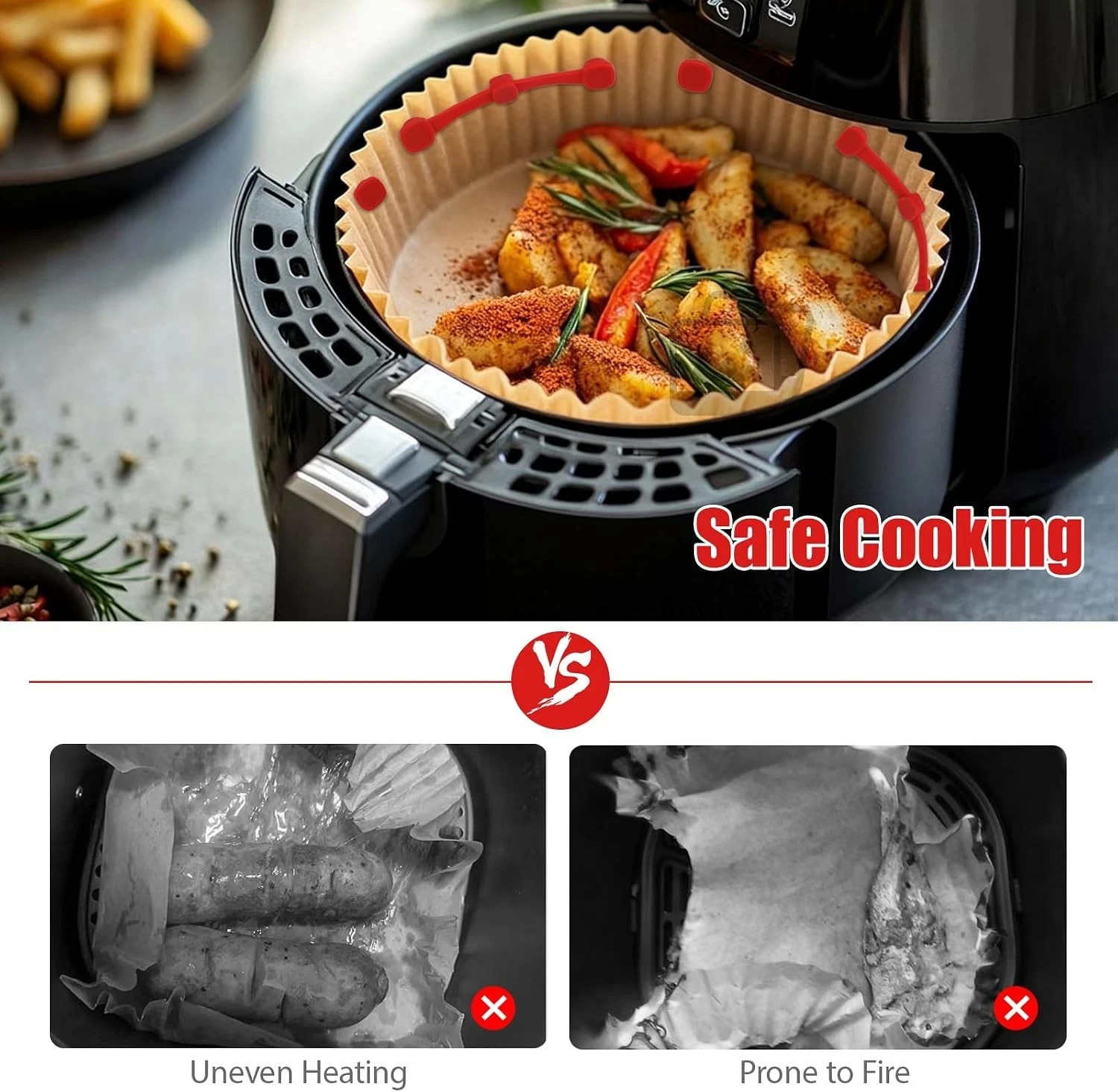12 Pcs Magnete für Airfryer Backpapier,BPA-frei Zubehör für Heißluftfritteuse Ve 4 12 Pcs Magnete für Airfryer Backpapier,BPA-frei Zubehör für Heißluftfritteuse Ve