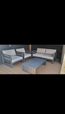 3-delige Tuinset poly rattan vidaXL