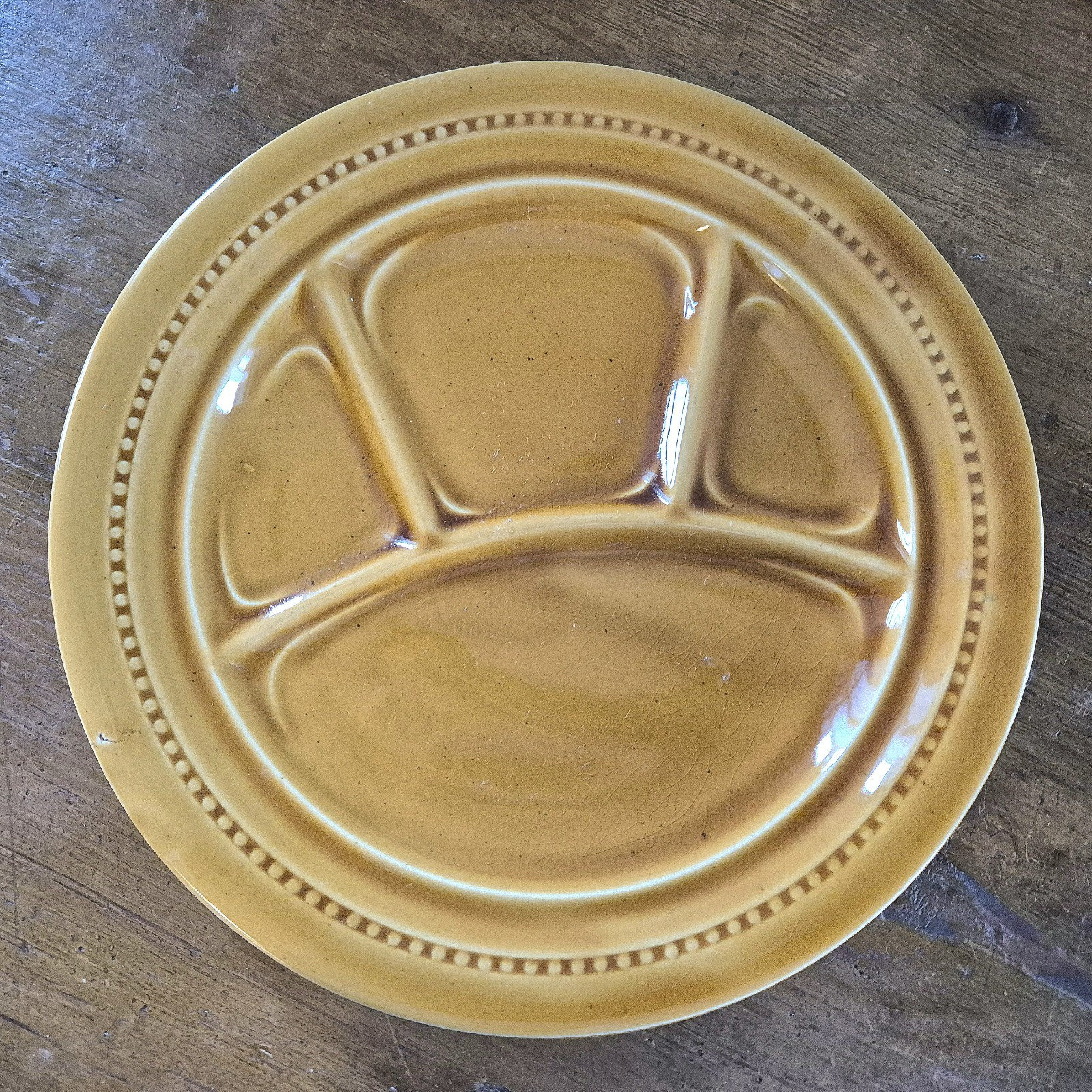 4-Pc Set France Divided Sushi Fondue Dishes Plates Stoneware RETRO Heavy 6 4-Pc Set France Divided Sushi Fondue Dishes Plates Stoneware RETRO Heavy