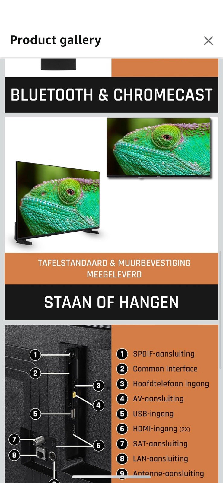 40 Android Smart TV, Full HD Lenco Zwart 3 40 Android Smart TV, Full HD Lenco Zwart