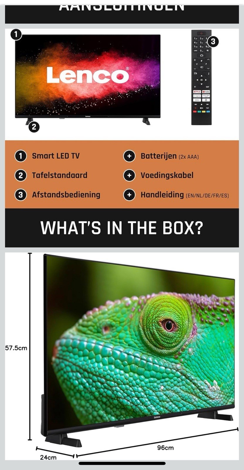 40 Android Smart TV, Full HD Lenco Zwart 5 40 Android Smart TV, Full HD Lenco Zwart