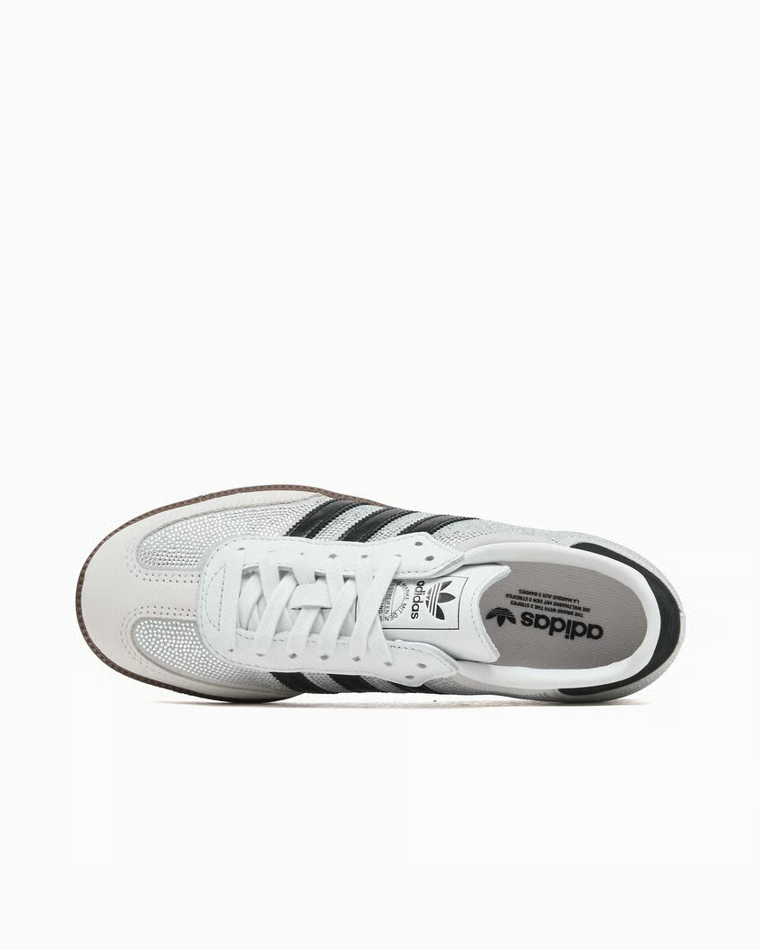 Adidas Originals Samba OG Crystal White Silver IH9055 Women New Authentic 3 Adidas Originals Samba OG Crystal White Silver IH9055 Women New Authentic