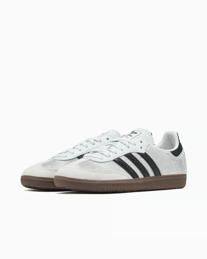 Adidas Originals Samba OG Crystal White Silver IH9055 Women New Authentic 5 Adidas Originals Samba OG Crystal White Silver IH9055 Women New Authentic