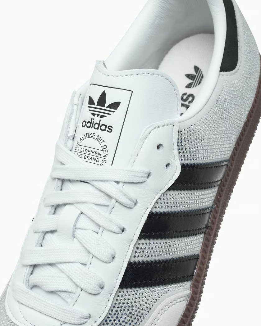 Adidas Originals Samba OG Crystal White Silver IH9055 Women New Authentic 8 Adidas Originals Samba OG Crystal White Silver IH9055 Women New Authentic