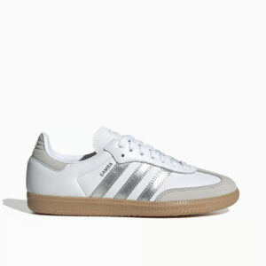 Adidas Originals Samba OG White Silver Metallic Grey JI2725 Women New Authentic