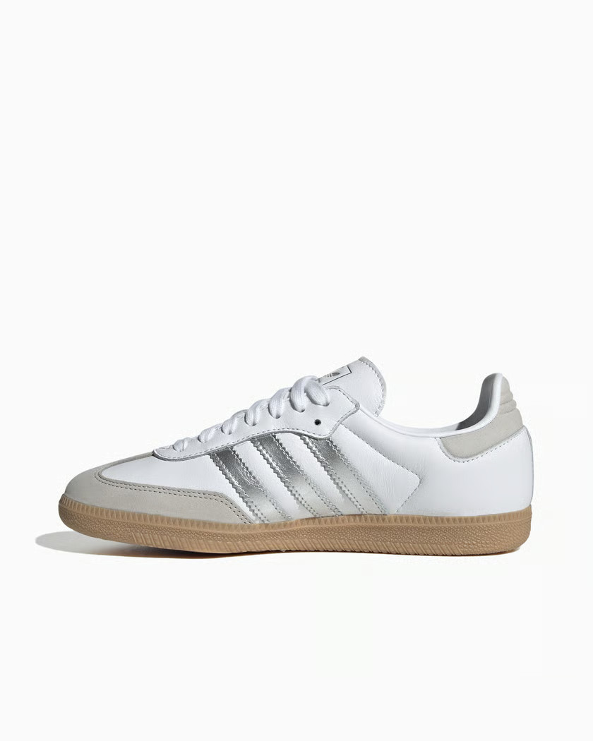 Adidas Originals Samba OG White Silver Metallic Grey JI2725 Women New Authentic 2 Adidas Originals Samba OG White Silver Metallic Grey JI2725 Women New Authentic