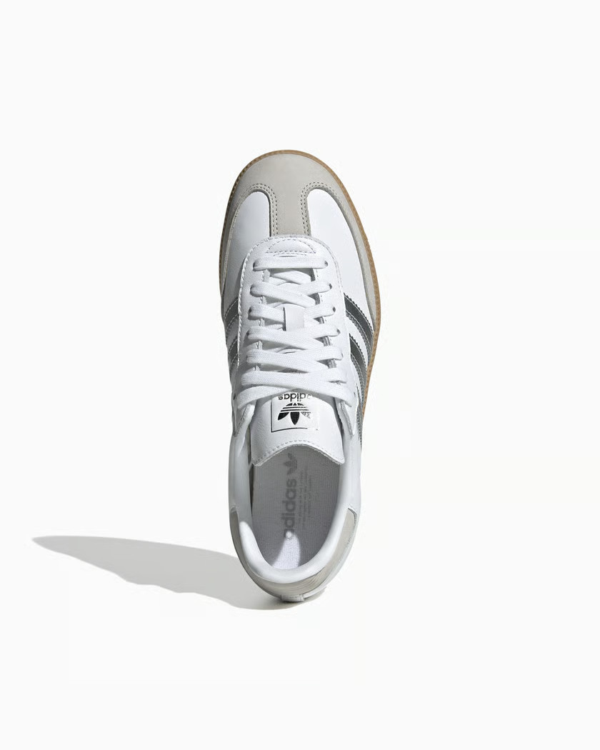 Adidas Originals Samba OG White Silver Metallic Grey JI2725 Women New Authentic 3 Adidas Originals Samba OG White Silver Metallic Grey JI2725 Women New Authentic