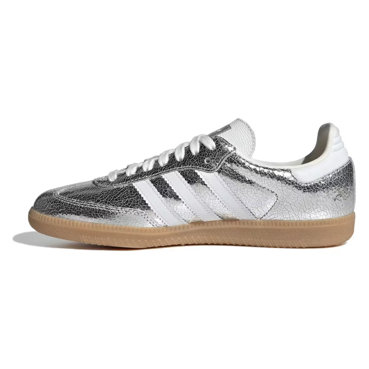 Adidas Samba OG Silver Metallic JR0035 Women New 3 Adidas Samba OG Silver Metallic JR0035 Women New
