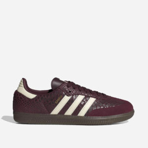 Adidas Samba OG Women Maroon Snakeskin IH3979 New Authentic