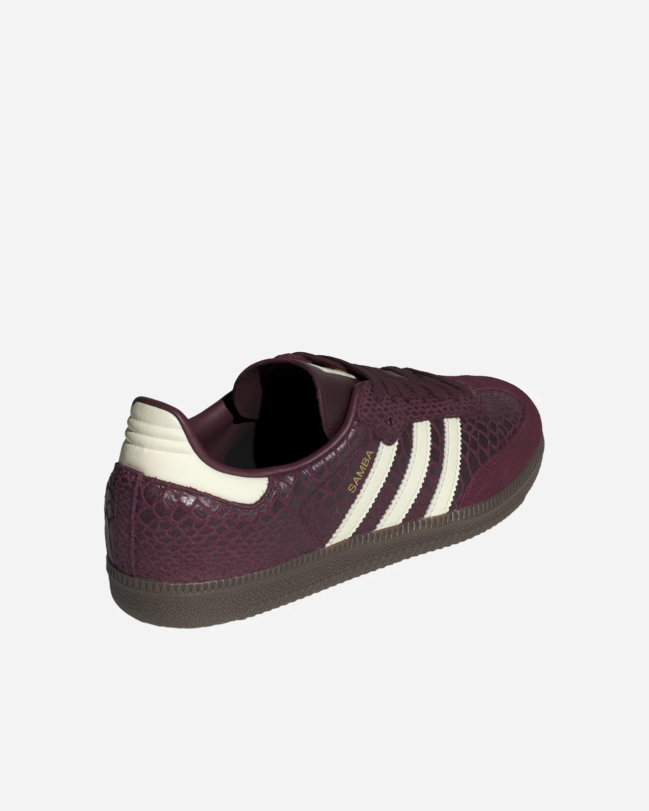 Adidas Samba OG Women Maroon Snakeskin IH3979 New Authentic 3 Adidas Samba OG Women Maroon Snakeskin IH3979 New Authentic