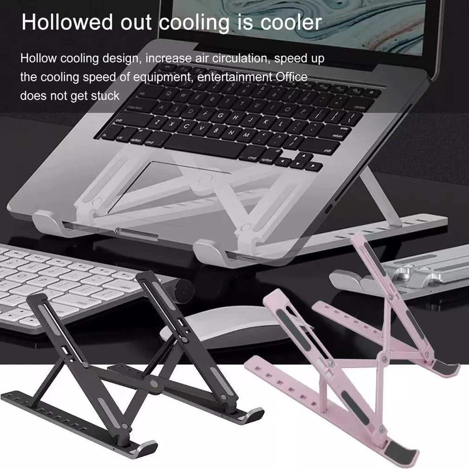 Adjustable Portable Foldable Laptop Desktop Stand Notebook Tablet Riser Holder 3 Adjustable Portable Foldable Laptop Desktop Stand Notebook Tablet Riser Holder