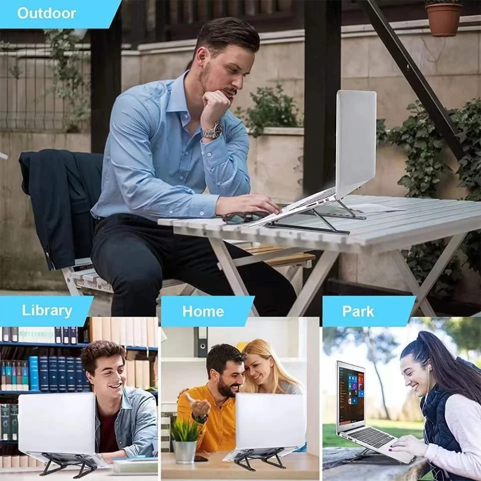 Adjustable Portable Foldable Laptop Desktop Stand Notebook Tablet Riser Holder 5 Adjustable Portable Foldable Laptop Desktop Stand Notebook Tablet Riser Holder