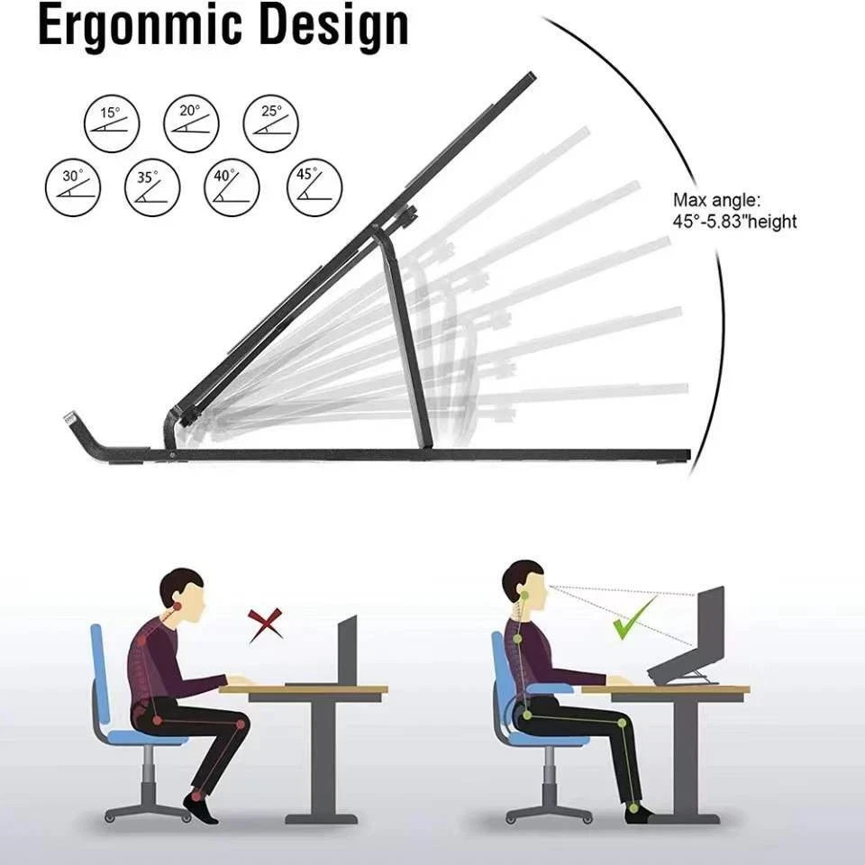 Adjustable Portable Foldable Laptop Desktop Stand Notebook Tablet Riser Holder 6 Adjustable Portable Foldable Laptop Desktop Stand Notebook Tablet Riser Holder