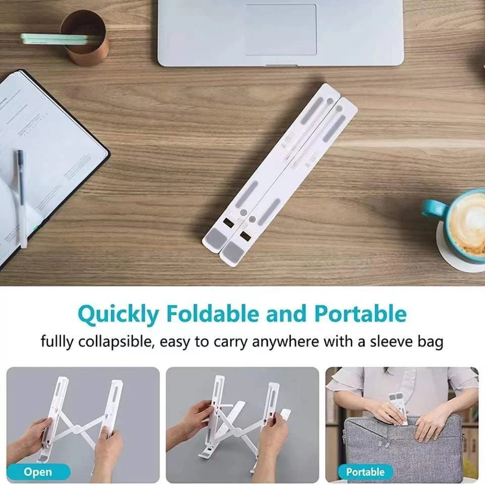 Adjustable Portable Foldable Laptop Desktop Stand Notebook Tablet Riser Holder 8 Adjustable Portable Foldable Laptop Desktop Stand Notebook Tablet Riser Holder