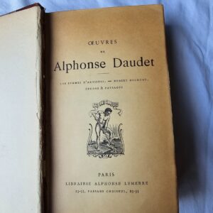 Alphonse Daudet Oeuvres 1885 Édition Limitée Livre Ancien Français
