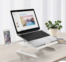 Aluminium Laptop Stand Verhoger | Ergonomisch Verstelbaar || Silver 10-15.6 inch