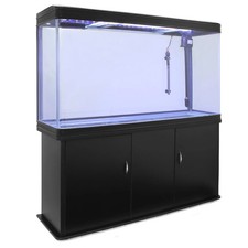 Aquarium & Meubel set 300 liter - 120x70x39 cm - Kleur: Zwart - LED-verlichting