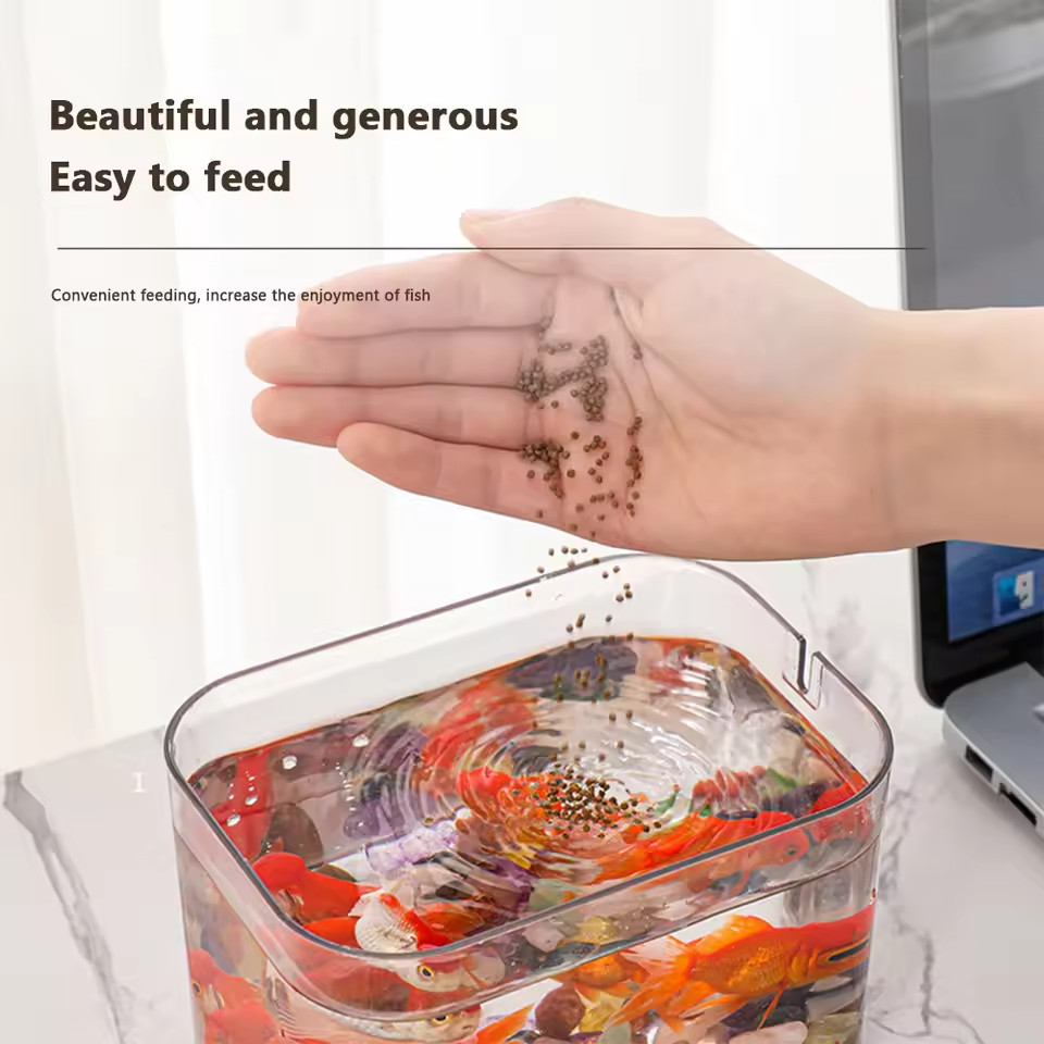 Aquarium Zuchtbox Transparent mit USB Luftpumpe Desktop 4 Aquarium Zuchtbox Transparent mit USB Luftpumpe Desktop
