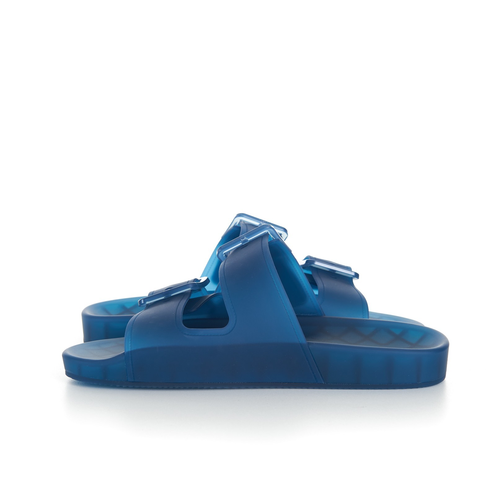 BALENCIAGA 425$ Men's Slide Sandal - Clear Blue, Mallorca 9 BALENCIAGA 425$ Men's Slide Sandal - Clear Blue, Mallorca