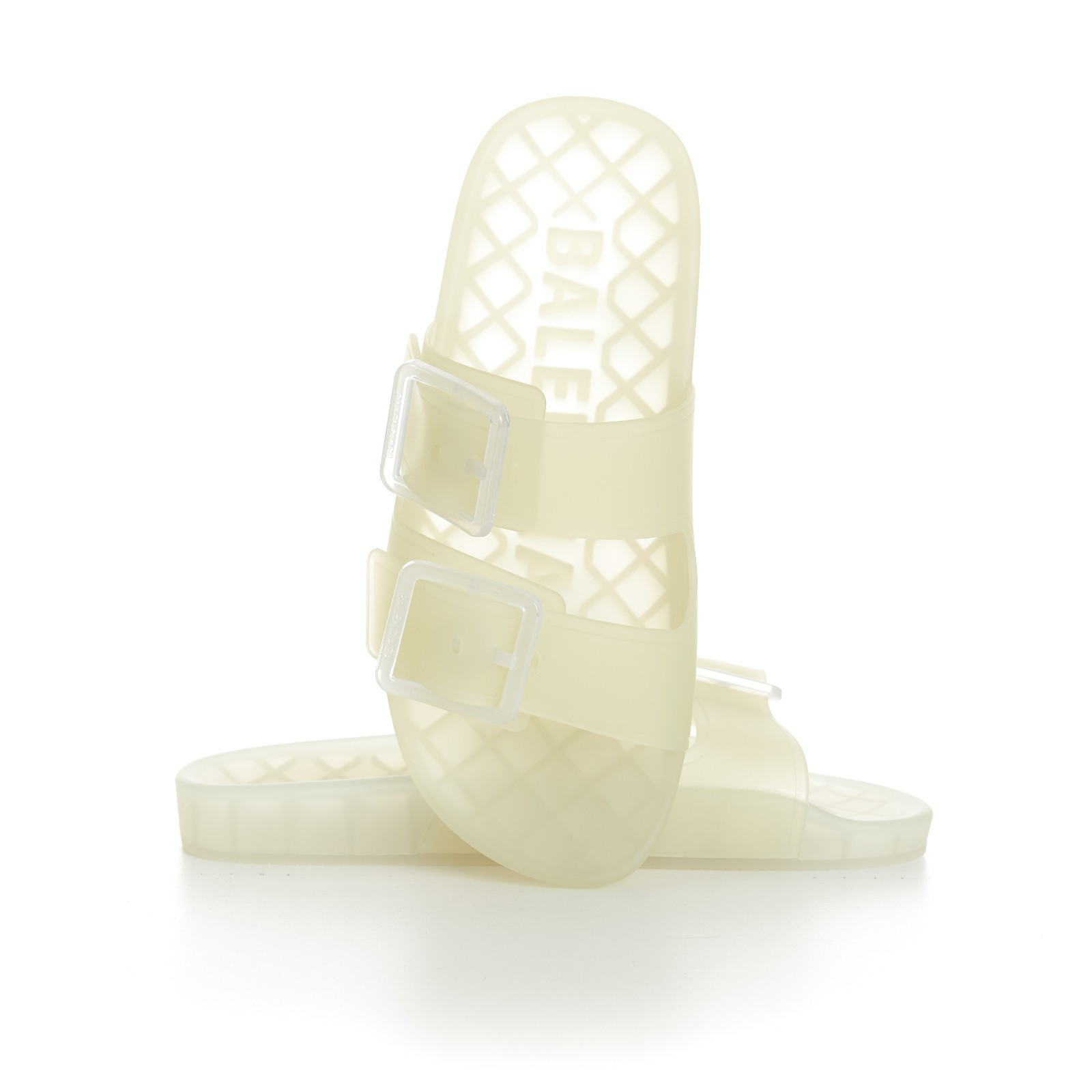 BALENCIAGA 425$ Slide Sandal - Clear White, Men's Mallorca 10 BALENCIAGA 425$ Slide Sandal - Clear White, Men's Mallorca