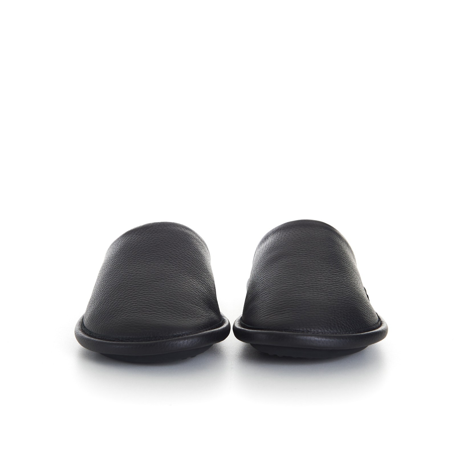 BALENCIAGA 595$ Mule Slippers - Logo Tag, Men's Black Leather 3 BALENCIAGA 595$ Mule Slippers - Logo Tag, Men's Black Leather