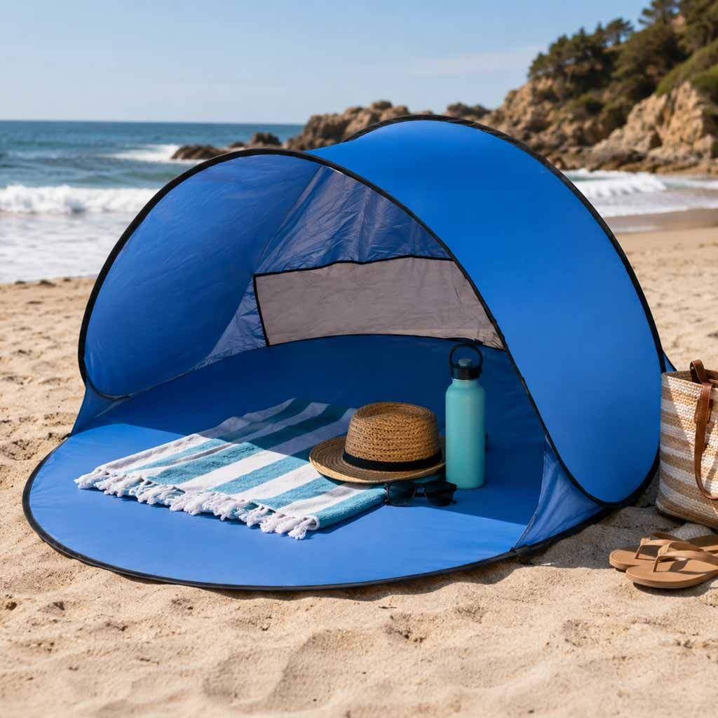 Beach Tent Large Self-folding Automatic Beach Garden Screen Xl 146x146cm + Cover 7 Beach Tent Large Self-folding Automatic Beach Garden Screen Xl 146x146cm + Cover
