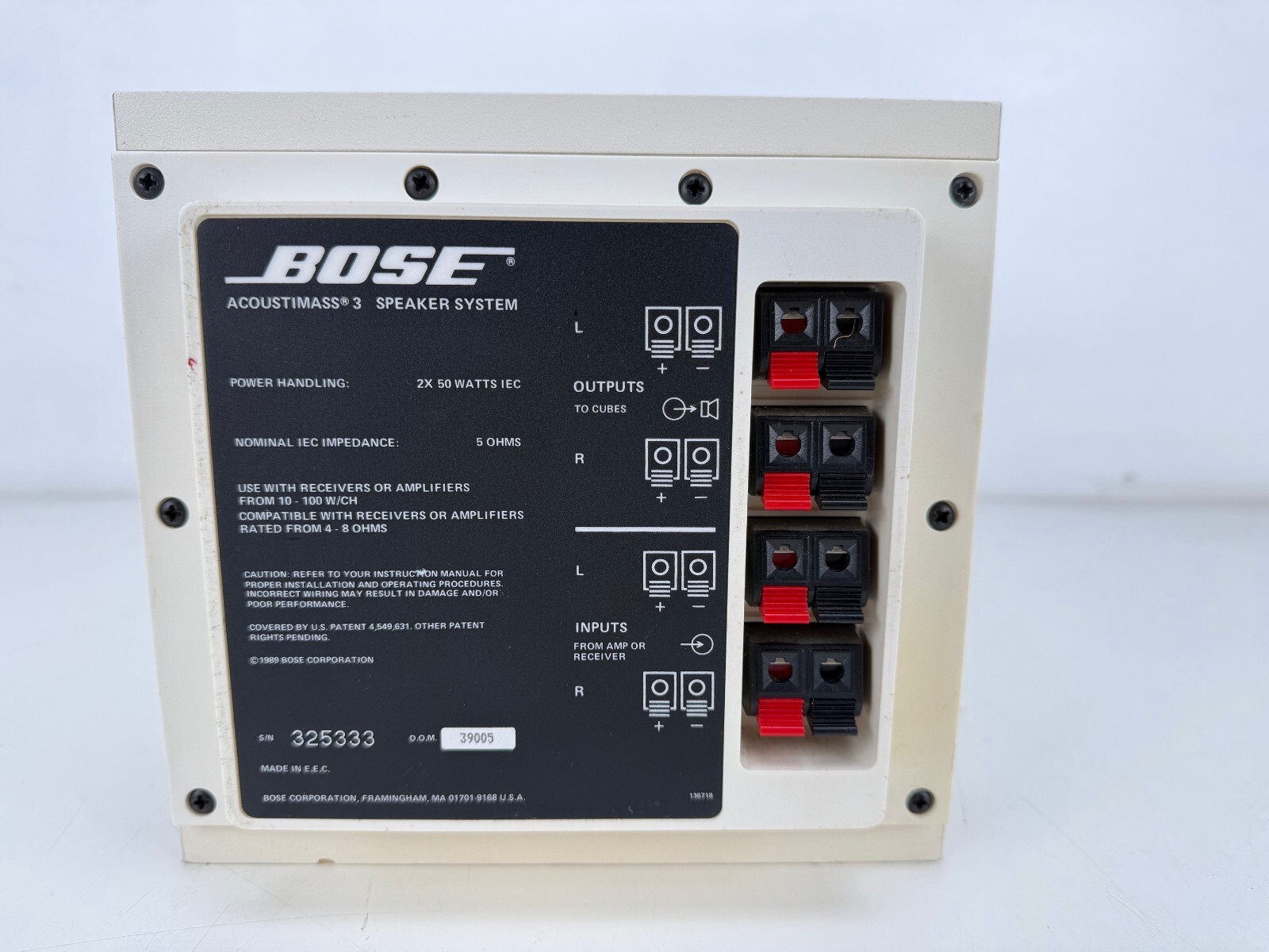 Bose Acoustimass 3 Speaker System - Sub and two monitors 4 Bose Acoustimass 3 Speaker System - Sub and two monitors